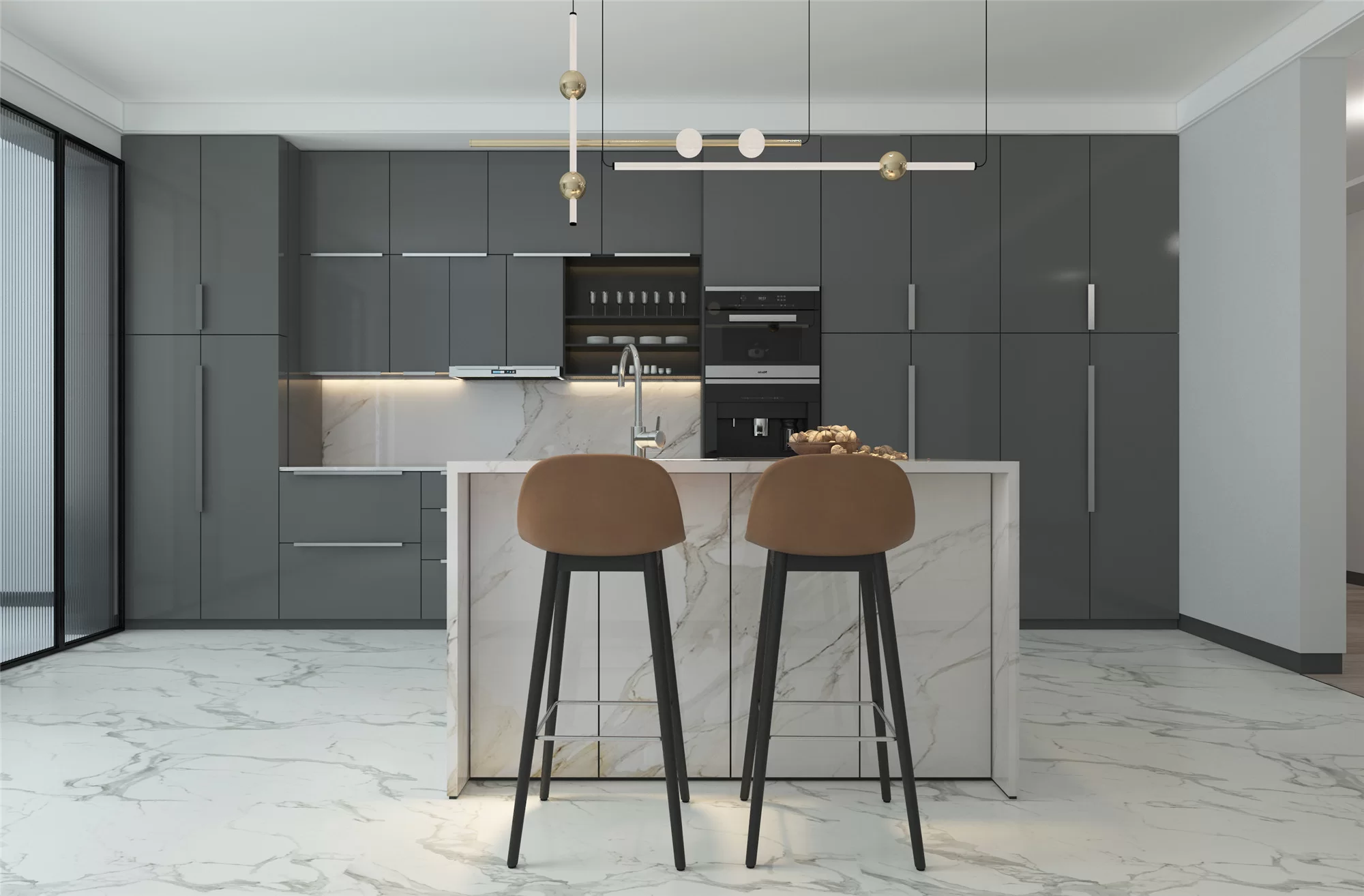 Stone Grey Euro Cabinets 2